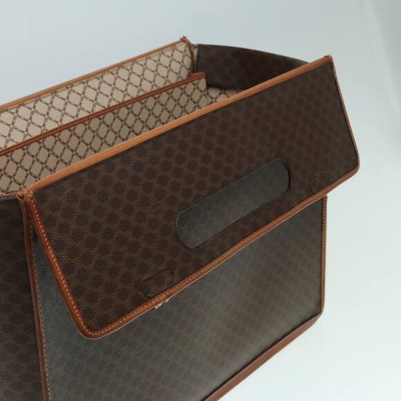 CELINE Macadam Canvas Trunk Pvc Leather Gold Brown - Picture 16 of 16